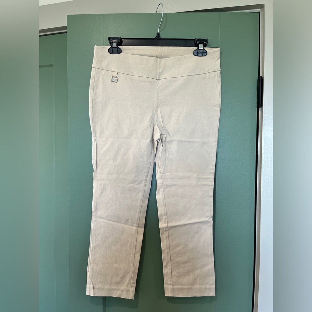 Rafaella Comfort Capri Pants - Taupe